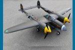FlightLine RC P-38L Lightning Allied Green 1600mm (63 inch) Wingspan - PNP RC Airplane GST Inc (Pre Order Only) (AUS Warehouse)