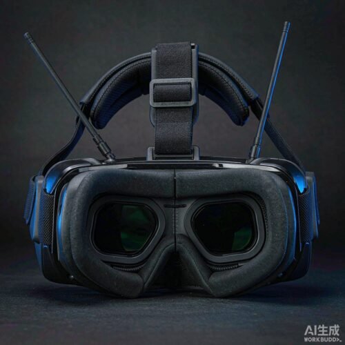 SkyPeak SkyView HD FPV goggles with antenna and face foam