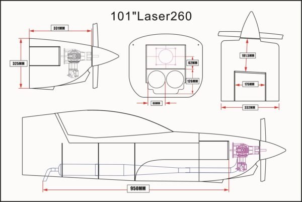 SkyWing 101" Laser 260 V2 - (Pre Order Only)