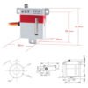 KST FZ10 28g Weight 9.8KG Torque DC7.4V Voltage Motor All-metal Digital high-voltage Servo (8 X PACK)