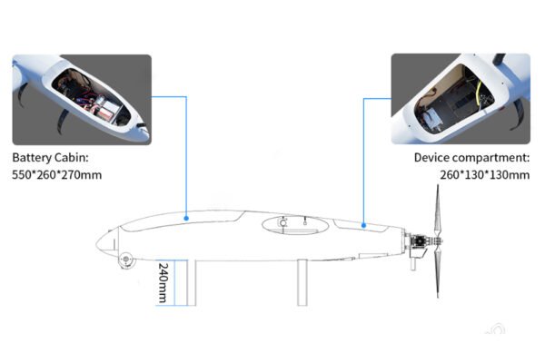 NAJA VTOL-3920HP Super Powerful Hybrid Drone for mapping