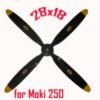 Biela 16 x 8 4-Blade Carbon Fiber Scale P51 Mustang Propeller