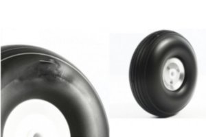 14173960040-47.jpg 2.5 inch PU Wheel for RC Airplane H25mm with 4mm CNC Aluminium Hub