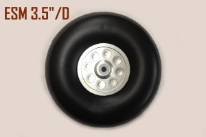 14254238080-41.jpg 3.25 inch PU Wheel for RC Airplane H30mm with 5mm CNC Aluminium Hub