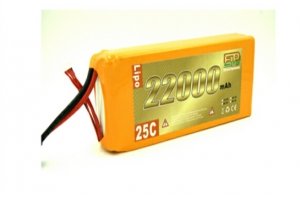 EP 6S 6000mAh 22.2V 25C battery