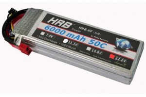 HRB 22.2V/6S1P 5500mAh 50C LiPo battery