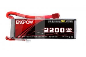 ENGPOW 11.1V/3S1P 1100mAh 25C LiPo battery