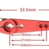 15857092461-133.jpg 24T Aluminum Servo Arm Single for Hitec 24T* 3*L27mm -Blue Color