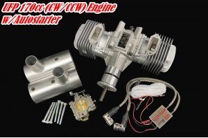 UFP 170cc CCW rotation W/Autostarter/Air Filter/Extra Muffler for Multirotor or Fixed Wing, Paraglider