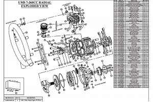 UMS 7-360cc TOP COVER SCREW ( X 10 QTY / Pack)