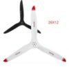Biela 29x12 3-Blade Carbon Fiber Propeller, White w/