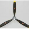 17101191320-70.jpg Biela 23x10 3-Blade Carbon Fiber Propeller, Black with Yellow Tips