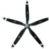 JXF 20 x12 5-Blade Semi. Turbo prop for Pilatus 21, Black with white tips