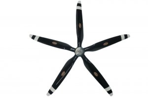 Biela 23 x 14 5-Blade Semi. Turbo prop for Pilatus 21, Black with white tips