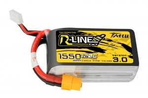 Tattu R-Line Version 2.0 1300mAh 100C 4S1P High Voltage Lipo Battery Pack with XT60 Plug