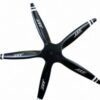 JXF 20 x12 5-Blade Semi. Turbo prop for Pilatus 21, Black with white tips