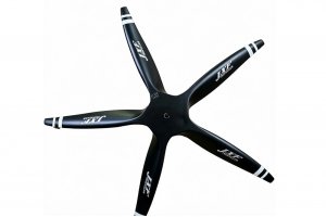 Biela 23 x 14 5-Blade Semi. Turbo prop for Pilatus 21, Black with white tips