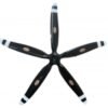 Biela 23 x 14 5-Blade Semi. Turbo prop for Pilatus 21, Black with white tips