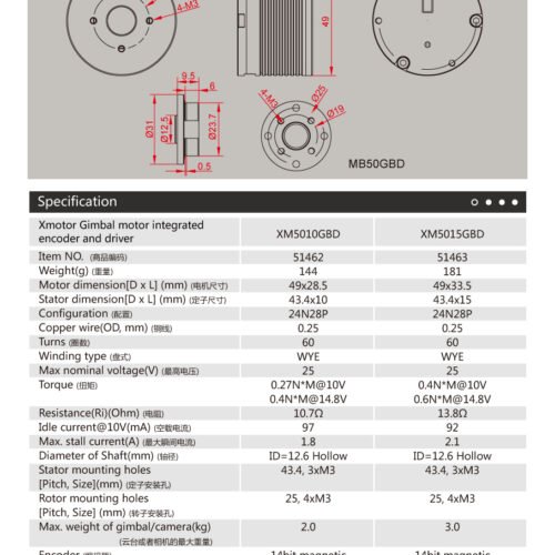 DUALSKY XM5010GBD Motor
