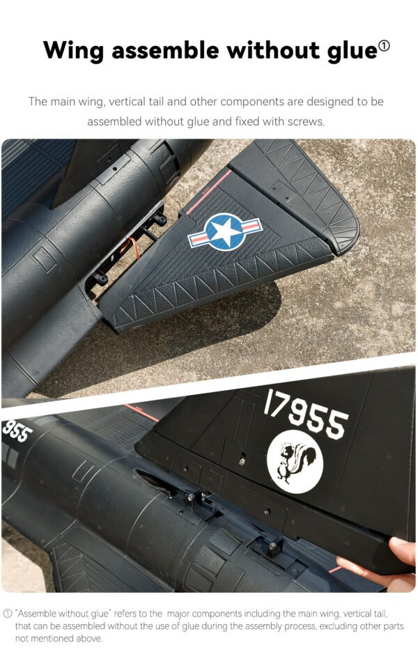 Freewing SR-71 Blackbird Twin 70mm EDF Jet PNP Version with Gyro