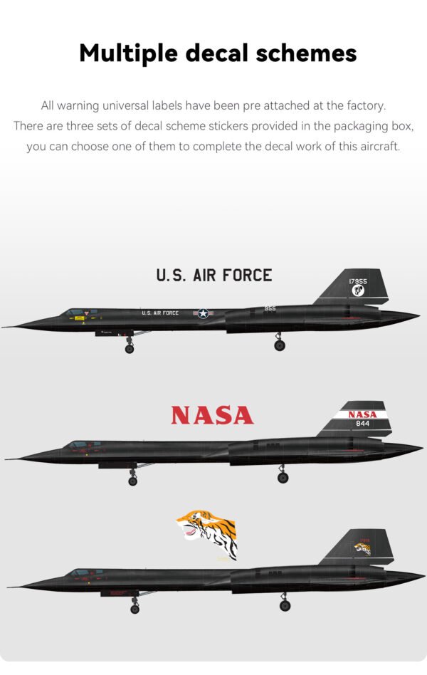 Freewing SR-71 Blackbird Twin 70mm EDF Jet PNP Version with Gyro