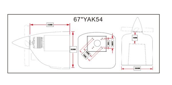 Skywing-67" YAK54 90E 1.7M