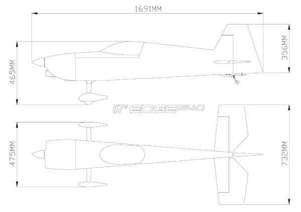 Skywing-67" Edge 540 - (PRE ORDER)