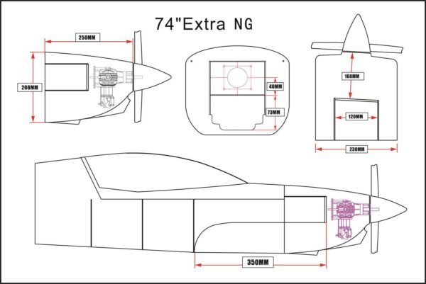 Skywing-74" Extra NG 120E 1.88M PNP Version - (Pre order Only)