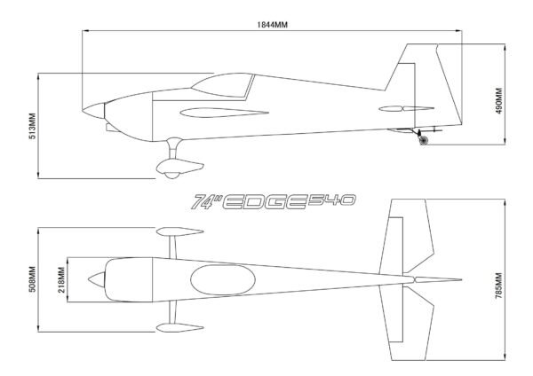 Skywing-74" Edge 540 120E 1.88M Green - (Discontinued)