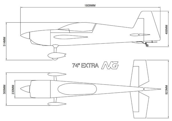 Skywing-74" Extra NG 120E 1.88M PNP Version - (Pre order Only)