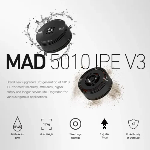 H009e1e7eb9e54a4db5ef44d40c99d582G-2.webp MAD 5010 IPE 200/240/310/370KV 5kg Thrust Motor for UAV Drone (A pair)