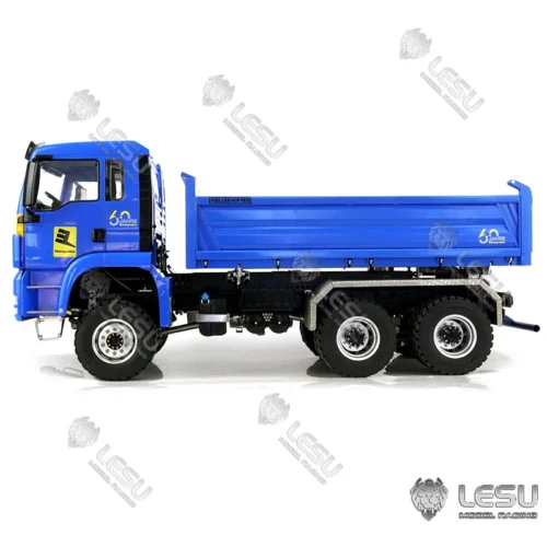 LESU 1/14 RC MAN TGS Three-way Dumper Truck Hydraulic Model Lights Sound ESC Motor Pump Cylinder 3Speed Gearbox