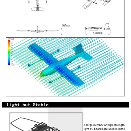 H33fc98e561f1492b96374cb7688ac67fF-6.webp Makeflyeasy 2430mm Fighter EPO aerial survey fixed-wing UAV RTF/RTF Plus/RTF PPK Versions
