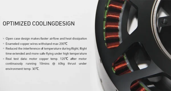 MAD M50 C35 34KV/40KV 91kg Thrust Motor for UAV Drone (A Pair)