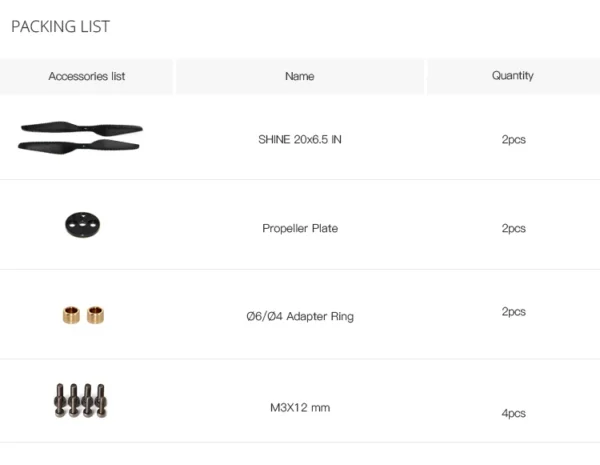 MAD 20X6.5 Pro Fluxer carbon fiber propeller (A pair in CW/CCW)