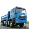 LESU 1/14 MAN TGS 8x8 RC Dumper Truck Metal Chassis Hydraulic Car Hopper Cylinder Transfer Case Axles Lock Differential Light