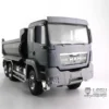 LESU 1/14 MAN 6X6 Hydraulic Cylinder RC Dumper Truck Tipper Metal Chassis Lock Differential Axles Light Sound ESC
