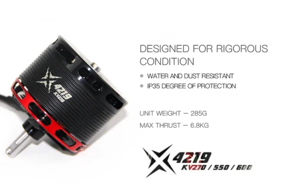 H72c95c4e49ba464cbf65a93af08976c0a-2.webp MAD X4219 270/550/600KV Fixed Wing VTOL Quadcopter 6.8kg Thrust Motor for UAV Drone (A pair)