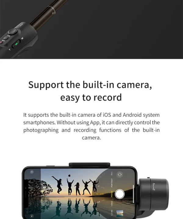 FeiyuTech Vimble 2s Handheld Smartphone Gimbal Phone Stabilizer Selfie Stick 180mm Extend Pole for iPhone 11 X Xs XIAOMI Samsung