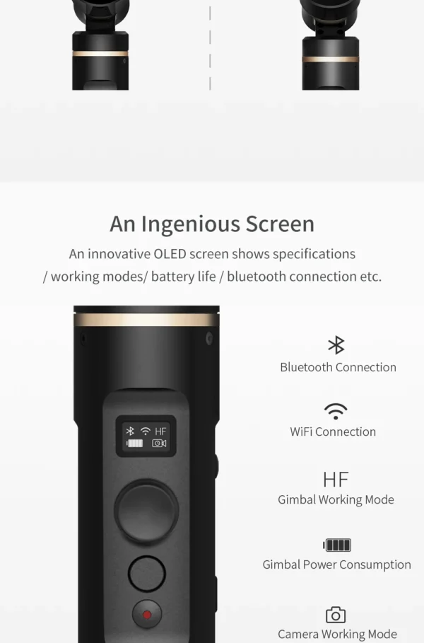 FeiyuTech G6 Splashproof Handheld Gimbal Feiyu Action Camera Wifi + Bluetooth OLED Screen for Gopro Hero 8 7 6 5 RX0 Yi 4k