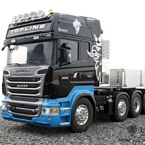 LESU 1/14 truck ScaniaR620 R470 full drive 8X8 heavy duty tractor chassis electric model LS-20130010 RCLESU Tamiya tractor