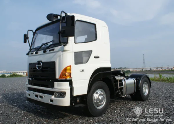 LESU 1/14 truck Hino700 4X1 tractor metal chassis high torque electric model LS-20130008 RCLESU Tamiya truck