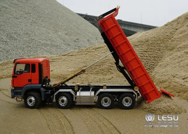 HTB19q5hKbGYBuNjy0Foq6AiBFXa5-1.webp LESU 1/14 hydraulic dump truck roll-on MAN (TGS) 8X8 four-axis full drive high torque LS-20160901 RCLESU Tamiya dump truck