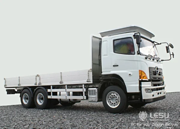 LESU 1/14 low-bed Hino700 6X4 flatbed truck chassis transport vehicle high torque electric model LS-20130009 RCLESU Tamiya truck
