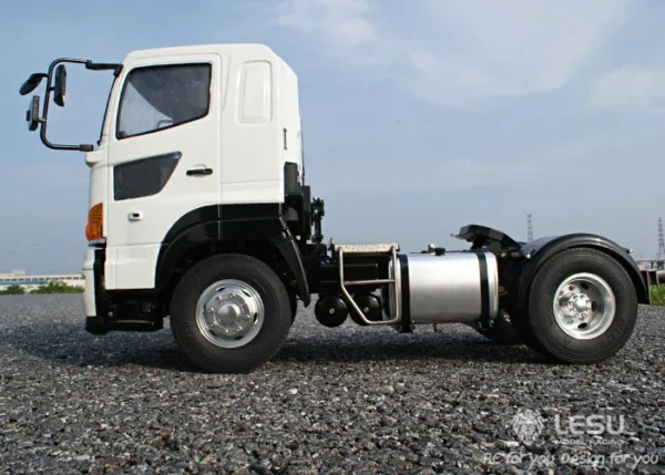 LESU 1/14 truck Hino700 4X1 tractor metal chassis high torque electric model LS-20130008 RCLESU Tamiya truck