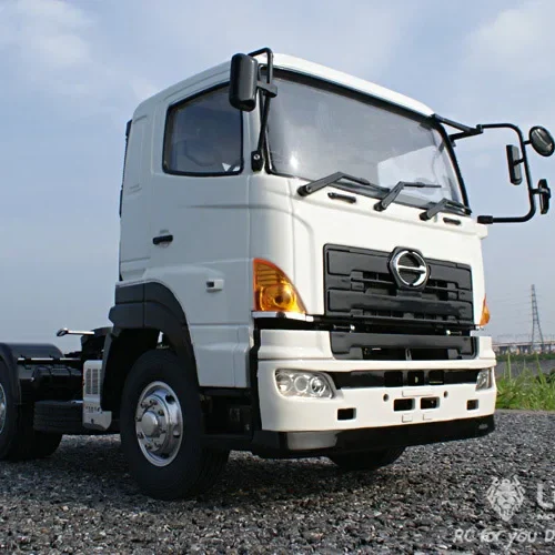 LESU 1/14 truck Hino700 4X1 tractor metal chassis high torque electric model LS-20130008 RCLESU Tamiya truck