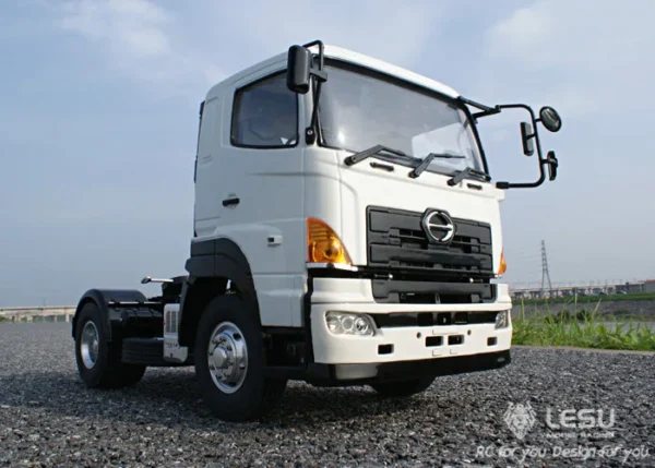 LESU 1/14 truck Hino700 4X1 tractor metal chassis high torque electric model LS-20130008 RCLESU Tamiya truck