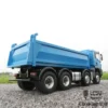 LESU 1/14 MAN TGS 8x8 RC Dumper Truck Metal Chassis Hydraulic Car Hopper Cylinder Transfer Case Axles Lock Differential Light