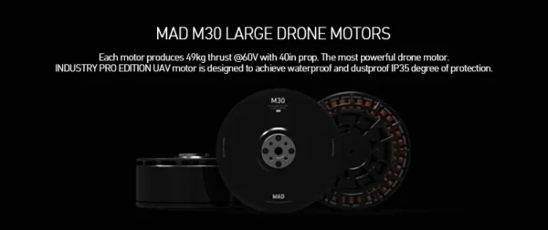 MAD M30 Pro 100KV 45kg Thrust Motor for UAV Drone (A pair)