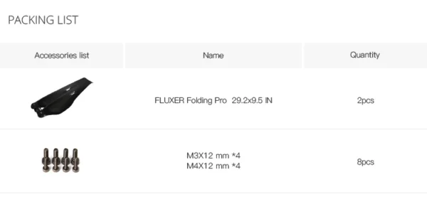 MAD 29.2x9.5 Pro Fluxer carbon fiber propeller (A pair in CW/CCW)